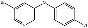 3-ブロモ-5-(4-クロロフェノキシ)ピリジン 化学構造式