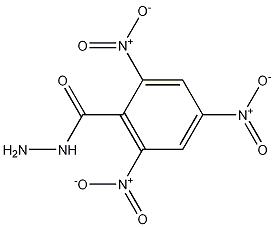 2,4,6-Trinitro-benzoic acid hydrazide 化学構造式