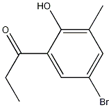 1-(5-bromo-2-hydroxy-3-methyl-phenyl)propan-1-one Structure