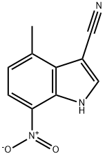 4-methyl-7-nitro-1H-indole-3-carbonitrile Structure