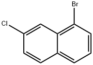 1-Bromo-7-chloronaphthalene 化学構造式