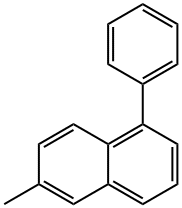 6-Methyl-1-phenylnaphthalene 化学構造式