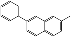 2-Methyl-7-phenylnaphthalene,29304-69-6,结构式