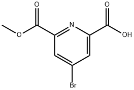 4-溴-6-(甲酯基)邻吡啶甲酸 结构式