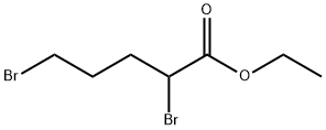 2,5-ジブロモペンタン酸エチル 化学構造式