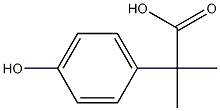 4-羟基-.ALPHA.,.ALPHA.-二甲基-苯乙酸 结构式
