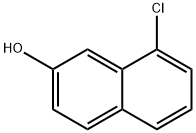 8-Chloro-2-hydroxynaphthalene Struktur