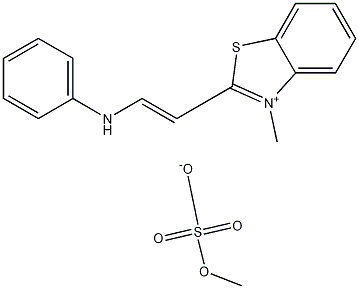 3-Methyl-2-[2-(phenylamino)ethenyl]benzothiazolium Methyl Sulfate Struktur