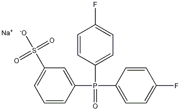 3-[双(4-氟苯基)磷酰基]苯磺酸钠盐 结构式