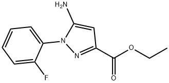 ethyl 5-amino-1-(2-fluorophenyl)-1H-pyrazole-3-carboxylate Structure