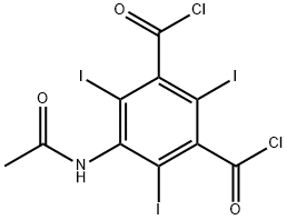 5-アセトアミド-2,4,6-トリヨードイソフタロイルジクロリド 化学構造式