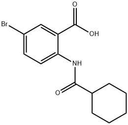 5-Bromo-2-(cyclohexanecarboxamido)benzoic acid Struktur