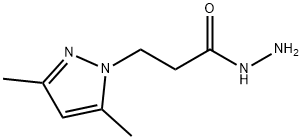 3-(3,5-dimethyl-1H-pyrazol-1-yl)propanohydrazide Structure