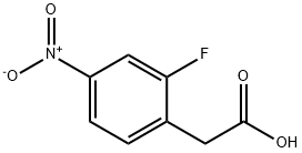 2-Fluoro-4-nitrophenylacetic acid 化学構造式