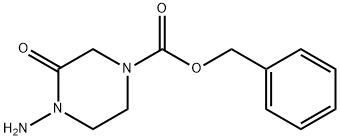 benzyl 4-amino-3-oxopiperazine-1-carboxylate Struktur