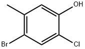 4-溴-2-氯-5-甲基苯酚 结构式
