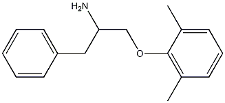 ALPHA-[(2,6-DIMETHYLPHENOXY)METHYL]-BENZENEETHANAMINE 化学構造式