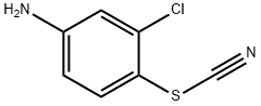3-クロロ-4-チオシアナトアニリン 化学構造式