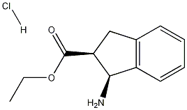 cis-1-Amino-indan-2-carboxylic acid ethyl ester hydrochloride Struktur