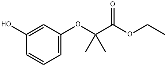 2-(3-羟基苯氧基)-2-甲基丙酸乙酯, 328919-24-0, 结构式