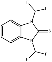 1,3-BIS(DIFLUOROMETHYL)BENZIMIDAZOLE-2-THIONE Structure