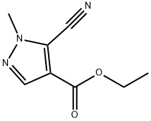 5-Cyano-1-methyl-1H-pyrazole-4-carboxylic acid ethyl ester Structure