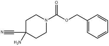 Benzyl 4-amino-4-cyanopiperidine-1-carboxylate Structure