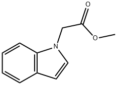 吲哚-1-乙酸甲酯, 33140-80-6, 结构式