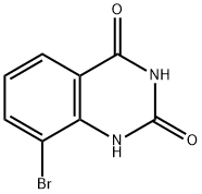 8-ブロモキナゾリン-2,4-ジオール 化学構造式