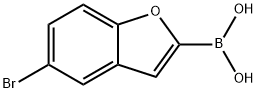 5-bromobenzofuran-2-ylboronic acid Structure