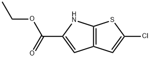 2-氯-6H-噻吩并[2,3-B]吡咯-5-羧酸乙酯, 332099-01-1, 结构式