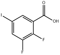 2,3-DIFLUORO-5-IODOBENZOIC ACID,333780-74-8,结构式