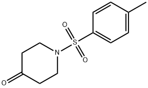 4-哌啶酮,1-[(4-甲基苯基)磺酰基]- 结构式