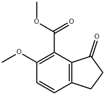 Methyl 6-methoxy-1-indanone-7-carboxylate Structure