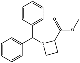 1-二苯甲基-氮杂环丁烷-2-甲酸甲酯, 33667-52-6, 结构式