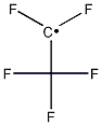 Pentafluoro ethyl radical Structure