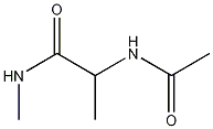 2-(Acetylamino)-N-methylpropanamide (DL) Struktur
