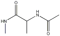 2-(Acetylamino)-N-methylpropanamide (DL) 化学構造式