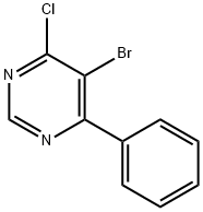 5-Bromo-4-chloro-6-phenylpyrimidine 结构式