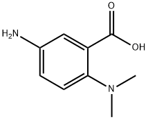 Benzoic acid, 5-amino-2-(dimethylamino)- Struktur
