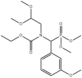 2,2-Dimethoxyethyl[(dimethoxyphosphinyl)(3-methoxyphenyl)methyl]carbamic Acid Ethyl Ester Structure