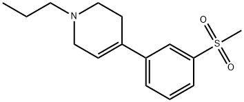 4-[3-(Methylsulfonyl)phenyl]-1-propyl-1,2,3,6-tetrahydro-pyridine Struktur