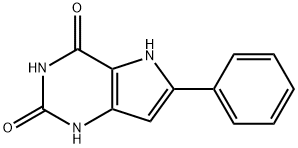 6-phenyl-5H-pyrrolo[3,2-d]pyrimidine-2,4-diol Structure