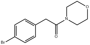 2-(4-ブロモフェニル)-1-モルホリノエタノン 化学構造式