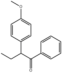 2-(p-Methoxyphenyl)butyrophenone Struktur