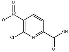 6-氯-5-硝基-2-吡啶羧酸, 353277-27-7, 结构式