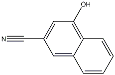 2-Cyano-4-hydroxynaphthalene 化学構造式