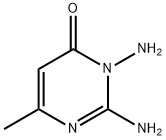 2,3-ジアミノ-6-メチルピリミジン-4(3H)-オン 化学構造式