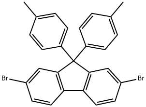 2,7-二溴-9,9-双(4-甲基苯基)-9H-芴,357645-37-5,结构式