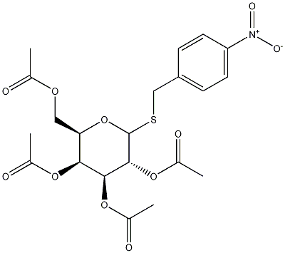 4-Nitrobenzyl 2,3,4,6-Tetra-O-acetyl-1-thio--D-galactopryranoside Structure